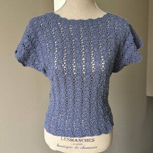 NWOT!  Boho Cotton Crochet Top - Size Small